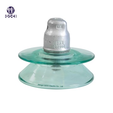 U210 High Voltage Cap and Pin Type Anti-Fog Glass Insulator Isolator Toughened Double Shed Glass Electric Insulator