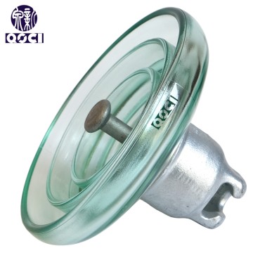 High Voltage Suspension Insulator U160BL Toughed Glass Insulator for Transmission Line