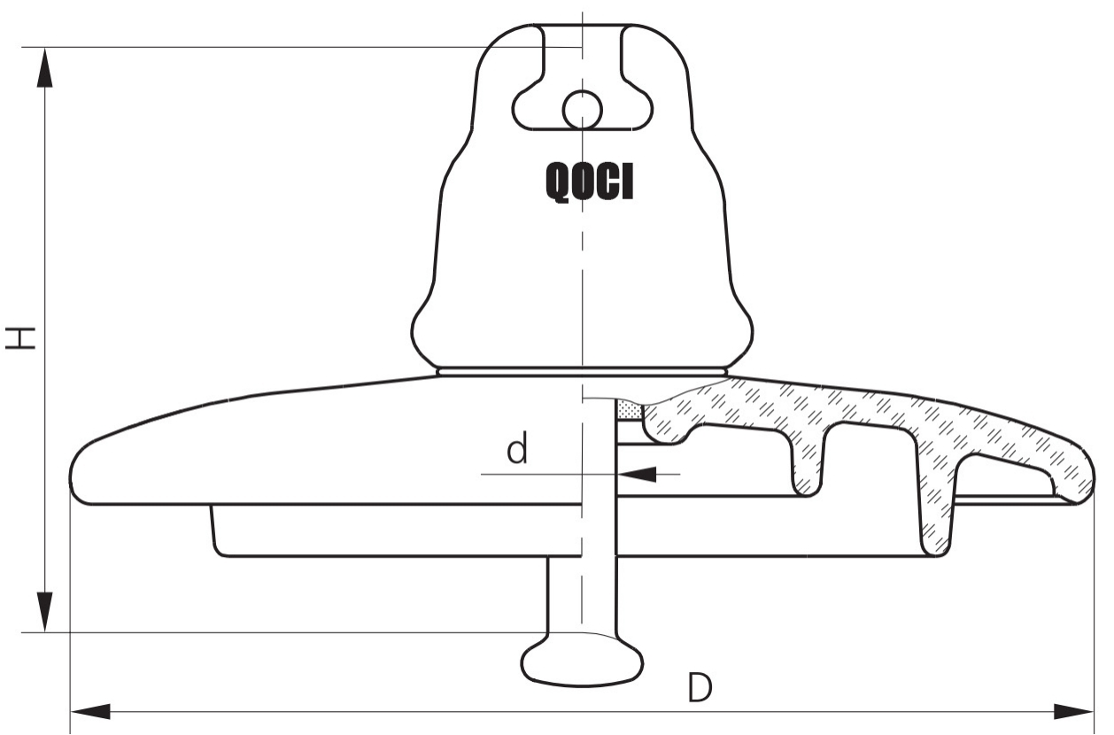 PS-70E強化懸式玻璃絕緣子 (1)