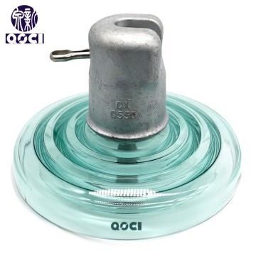 U550B High Voltage Superior Quality Disc Suspension Toughened Glass Insulator
